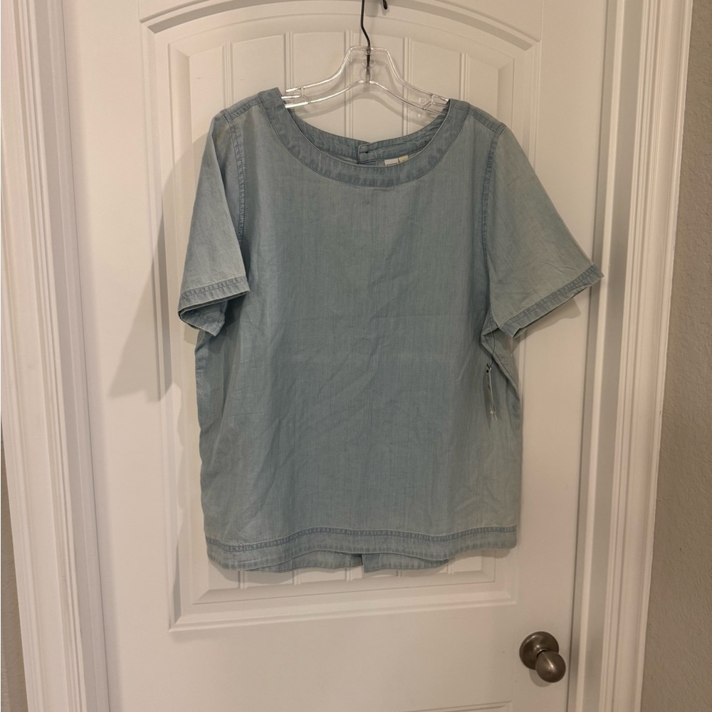 Nordstrom Light Wash Denim Top